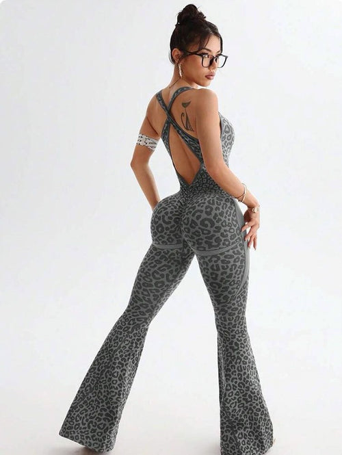 Jaguar Flared Workout Jumpsuit